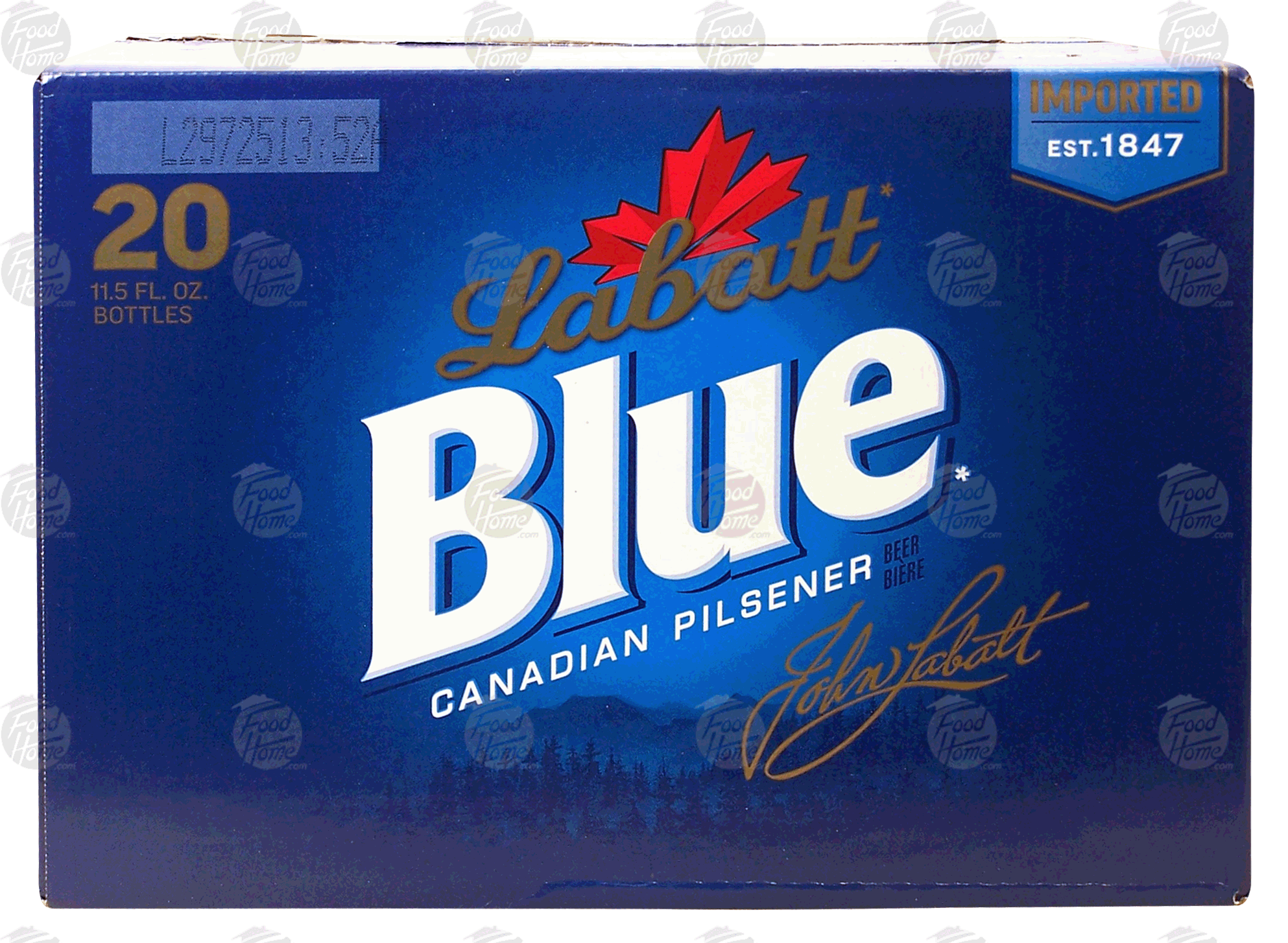 Labatt Blue canadian pilsner beer, 11.5-fl. oz. glass bottles Full-Size Picture